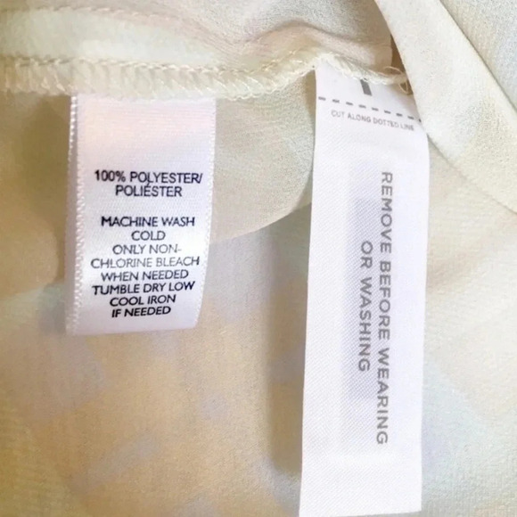 NWT LOFT Semi-Sheer Long Sleeve Plaid Button Up Blouse Size Small - Picture 3 of 4